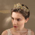 Vintage Crown Tiara Hairband Wedding Bride Luxury Hair Accessories Alloy Rhinestone Headband for Women Girls Feast Photo Studio